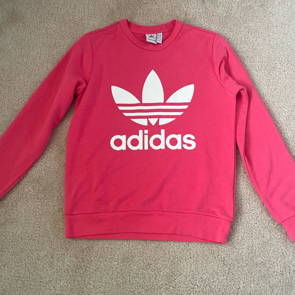 Adidas pink crewneck